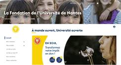 Desktop Screenshot of fondation.univ-nantes.fr