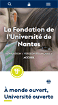 Mobile Screenshot of fondation.univ-nantes.fr