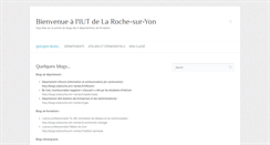 Desktop Screenshot of blogs.iutlaroche.univ-nantes.fr