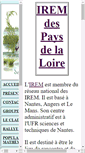 Mobile Screenshot of irem.sciences.univ-nantes.fr