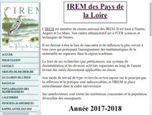 Tablet Screenshot of irem.sciences.univ-nantes.fr
