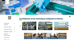 Desktop Screenshot of medecine.univ-nantes.fr