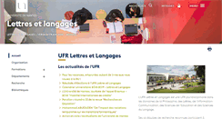 Desktop Screenshot of lettreslangages.univ-nantes.fr