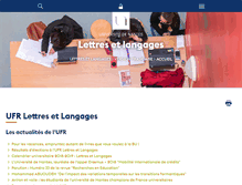 Tablet Screenshot of lettreslangages.univ-nantes.fr