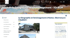 Desktop Screenshot of igarun.univ-nantes.fr