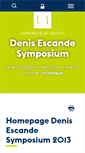 Mobile Screenshot of denisescandesymposium.univ-nantes.fr